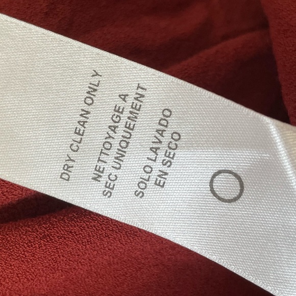 $280 Frame Red Rust Burnt Henna Ruffle Blouse Smocked Tank Top size Medium M - Picture 7 of 8